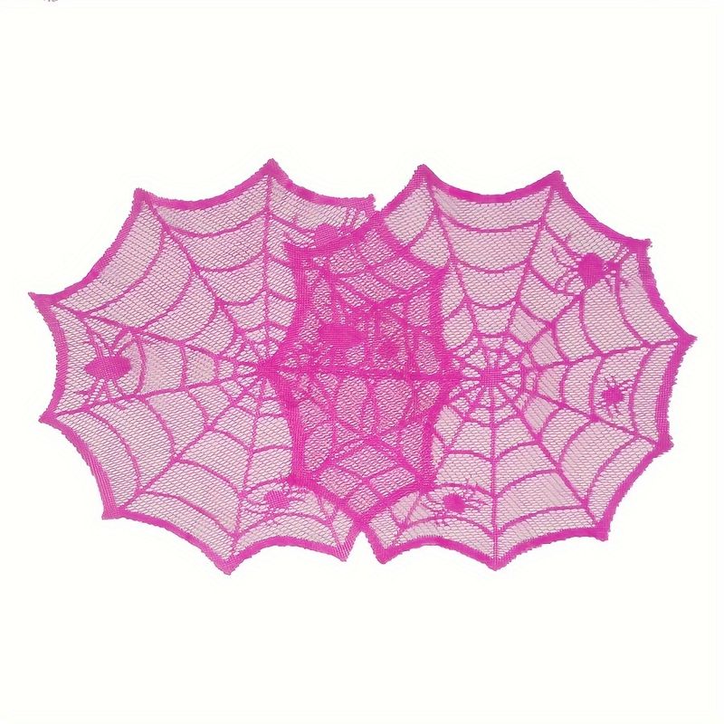 VIKAMA Rose Red Lace Spider We - Spider Web Halloween Decoration recension och pris