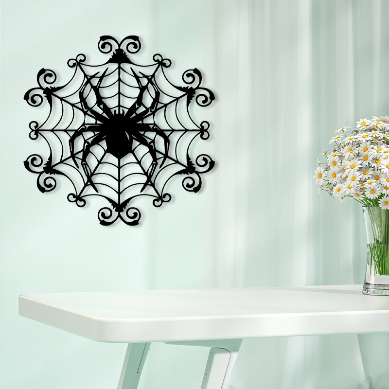 1Vintage Spider Web Metal Wall - Spider Web Halloween Decoration recension och pris