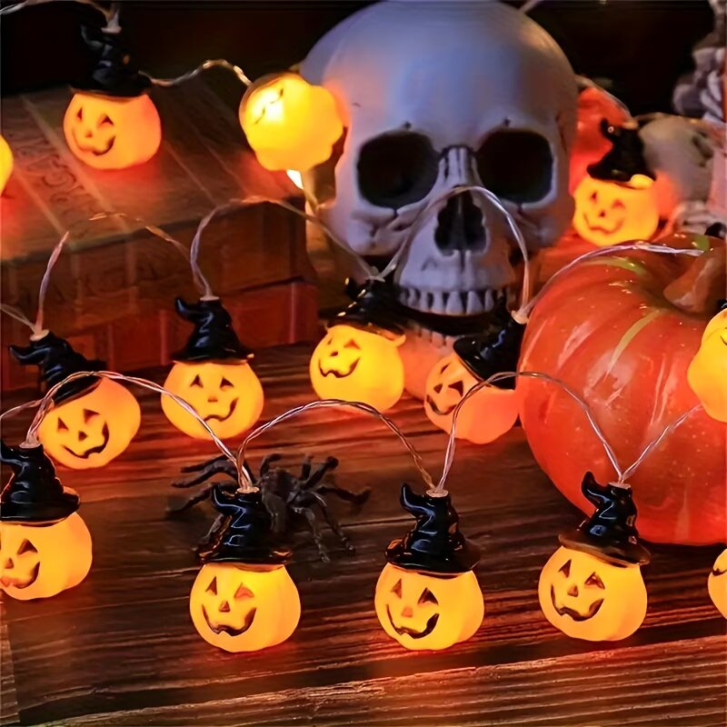 1.5M/59.06in Halloween Pumpkin - Halloween Led String Lights Orange recension och pris