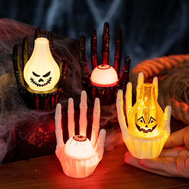 Halloween LED Ghost Hand Night - Halloween Pumpkin Decor Led recension och pris