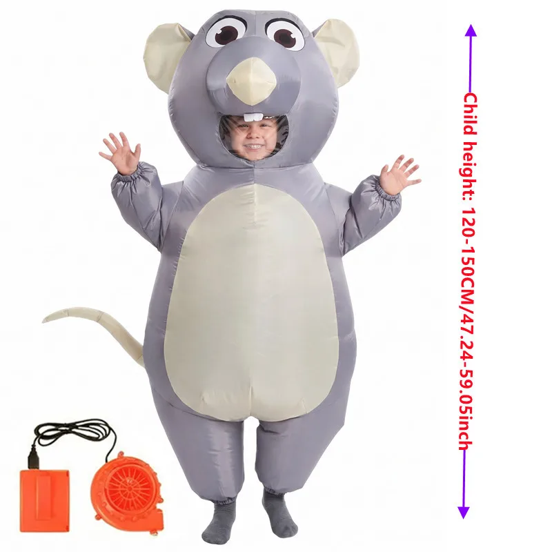Adult Kids Inflatable Gray Mou - Halloween Costume Kids recension och pris