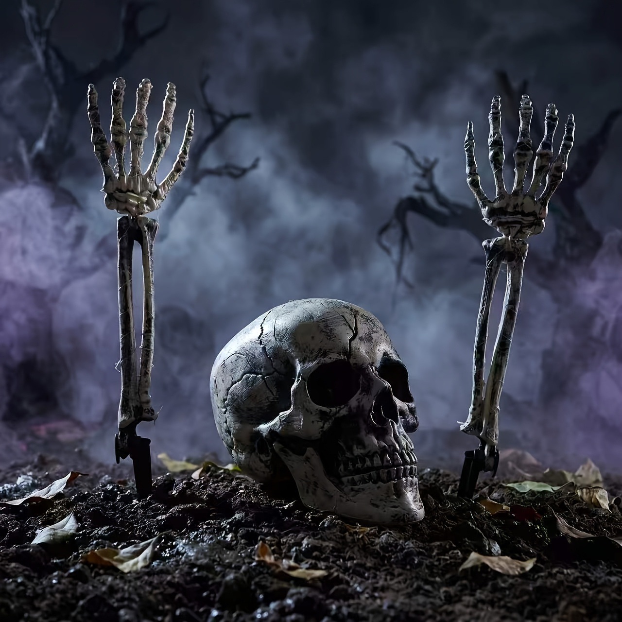 3PCS Halloween Yard Decor Set  - Halloween Skeleton Decoration recension och pris