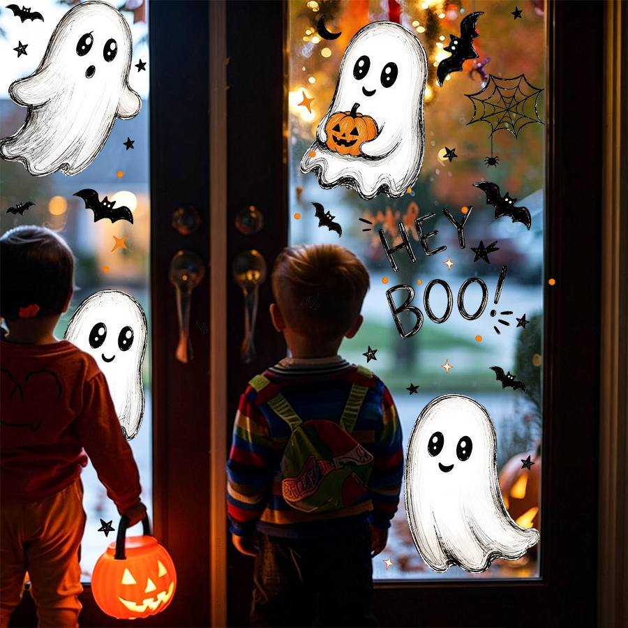 3pcs Halloween Window Decals S - Spider Web Halloween Decoration recension och pris