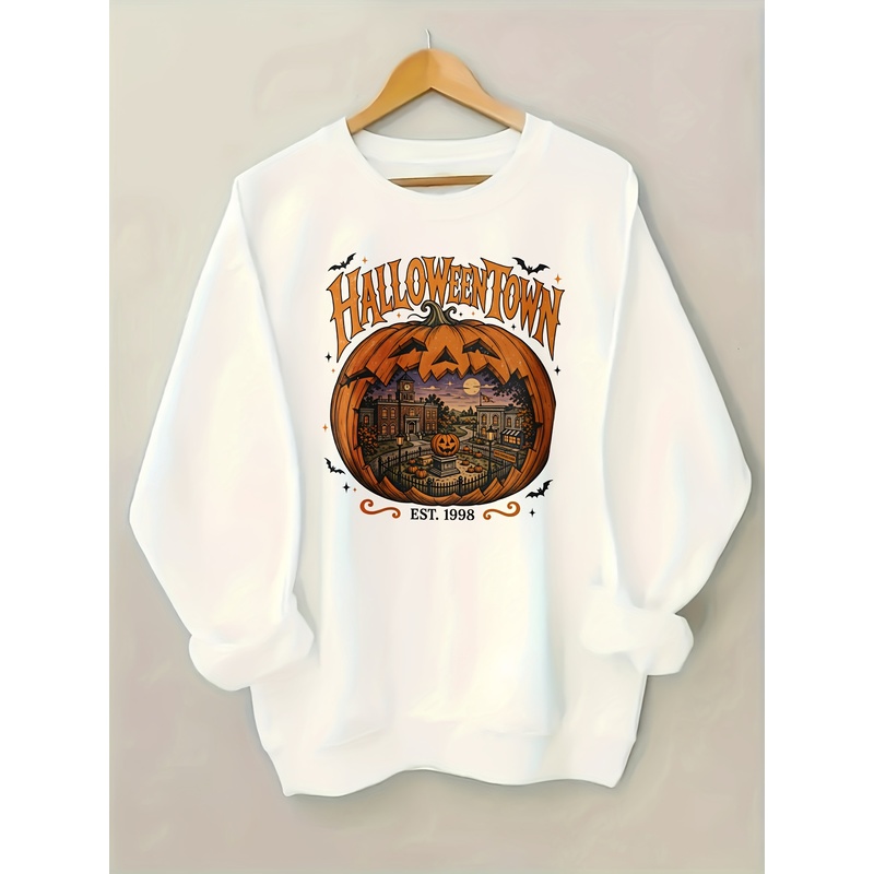 Summer Halloween Town Printed  - Pumpkin Lantern Halloween recension och pris