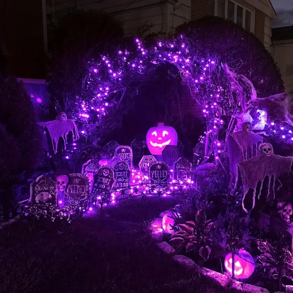 1/2PC12M100LED Halloween Decor - Halloween Led String Lights Orange recension och pris