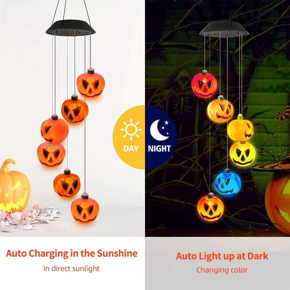 Solar-Powered Halloween Pumpki - Halloween Pumpkin Decor Led recension och pris