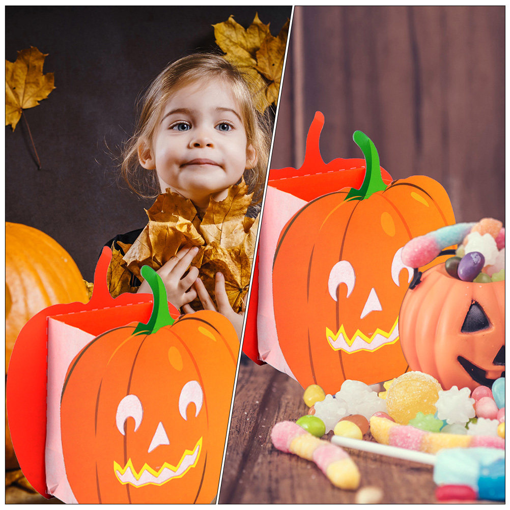 12Pcs Decorative Bags Pumpkin  - Pumpkin Lantern Halloween recension och pris