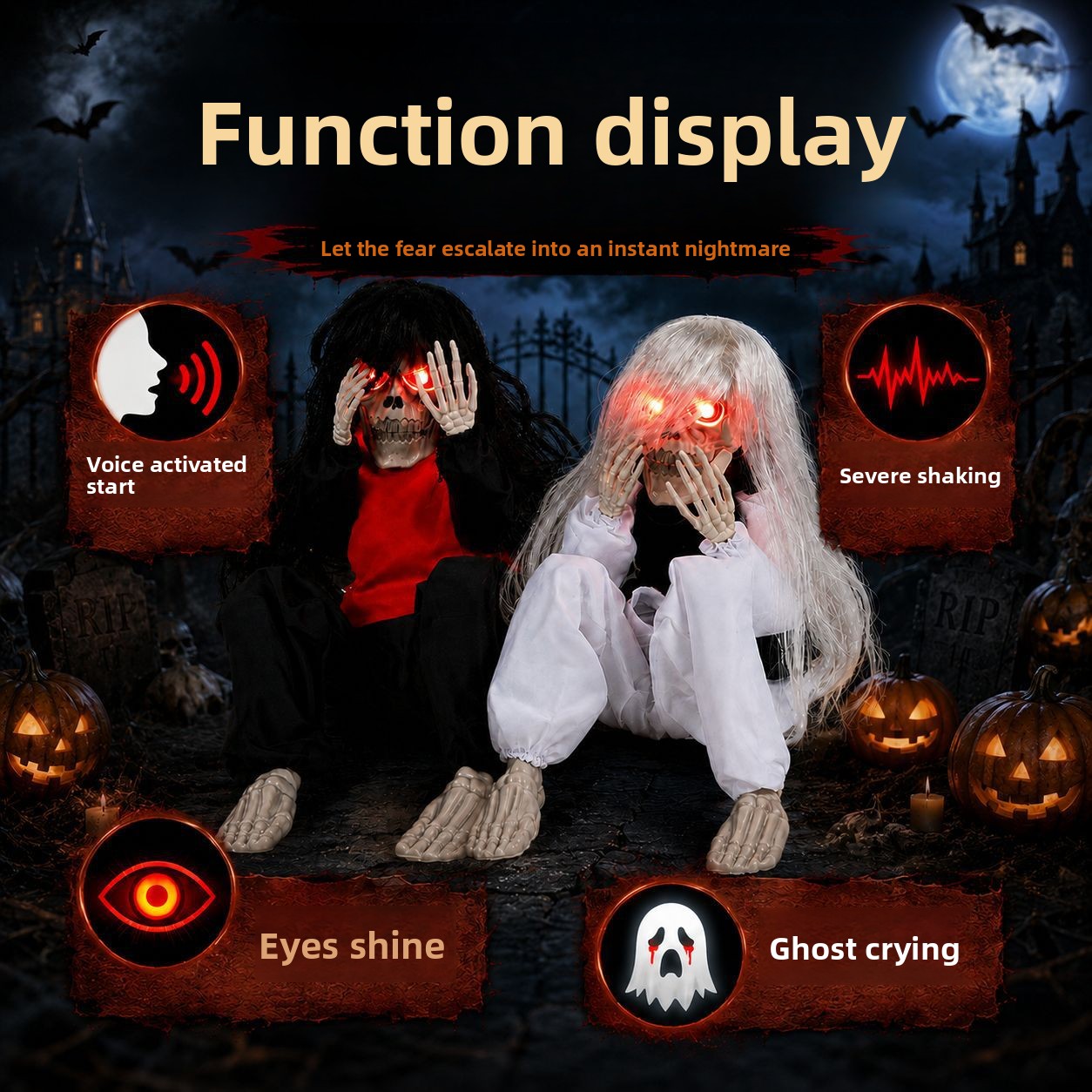 Halloween Outdoor Garden Sitti - Halloween Skeleton Decoration recension och pris
