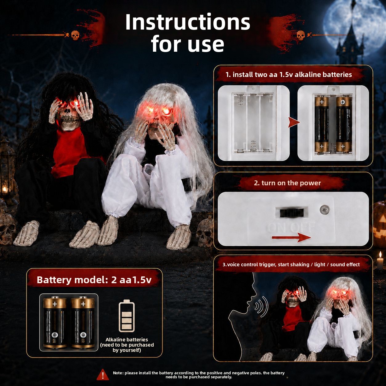 Halloween Outdoor Garden Sitti - Halloween Skeleton Decoration recension och pris
