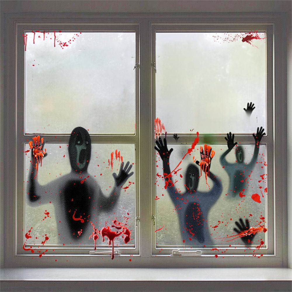Halloween Wall Stickers Static - Halloween Skeleton Decoration recension och pris