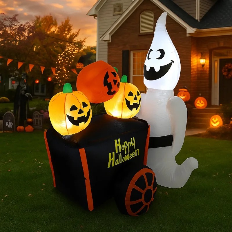 6FT Halloween Outdoor Holiday  - Halloween Pumpkin Decor Led recension och pris
