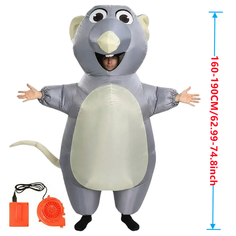 Cartoon Mouse Inflatable Costu - Halloween Costume Adult recension och pris
