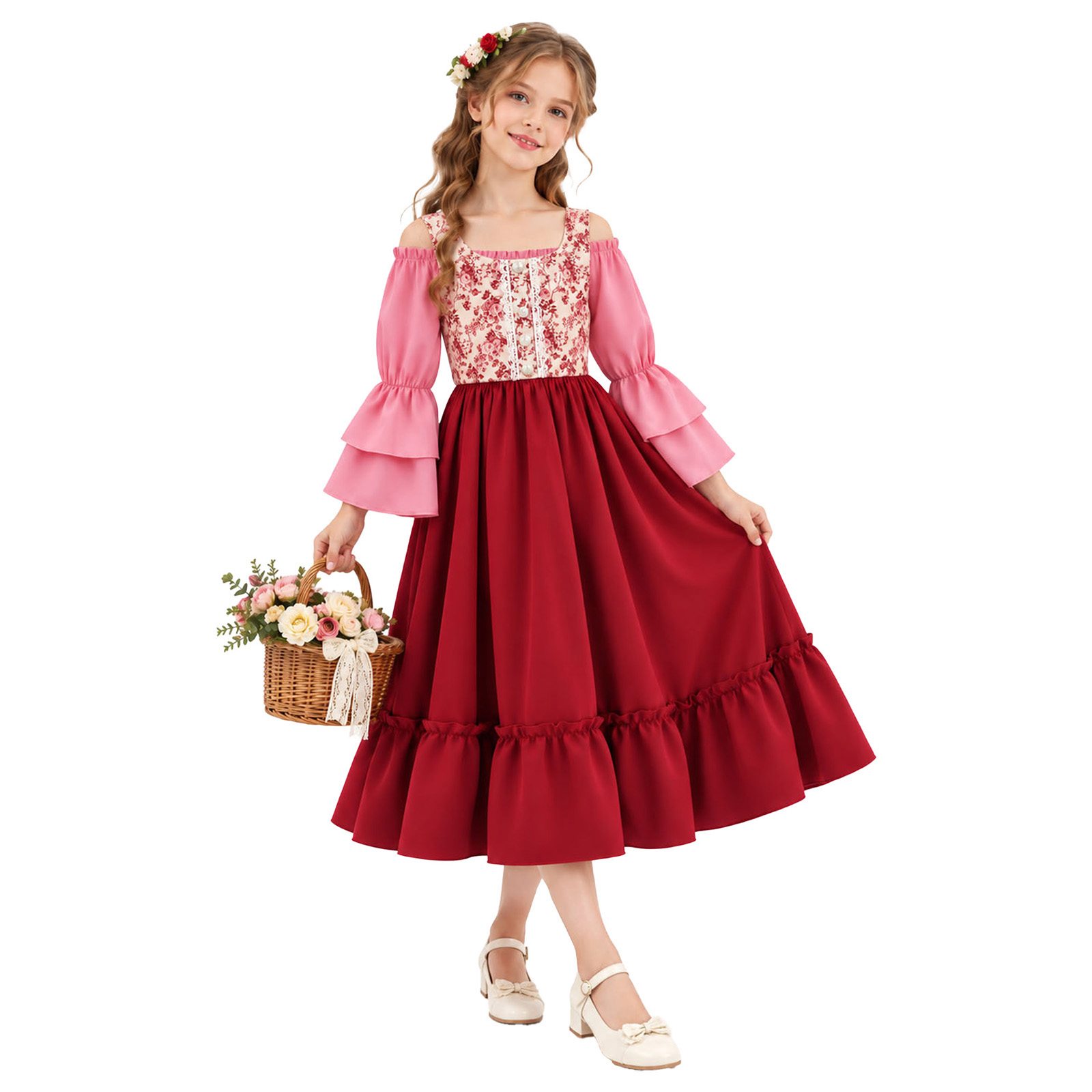 Kids Girls Renaissance Medieva - Halloween Costume Kids recension och pris