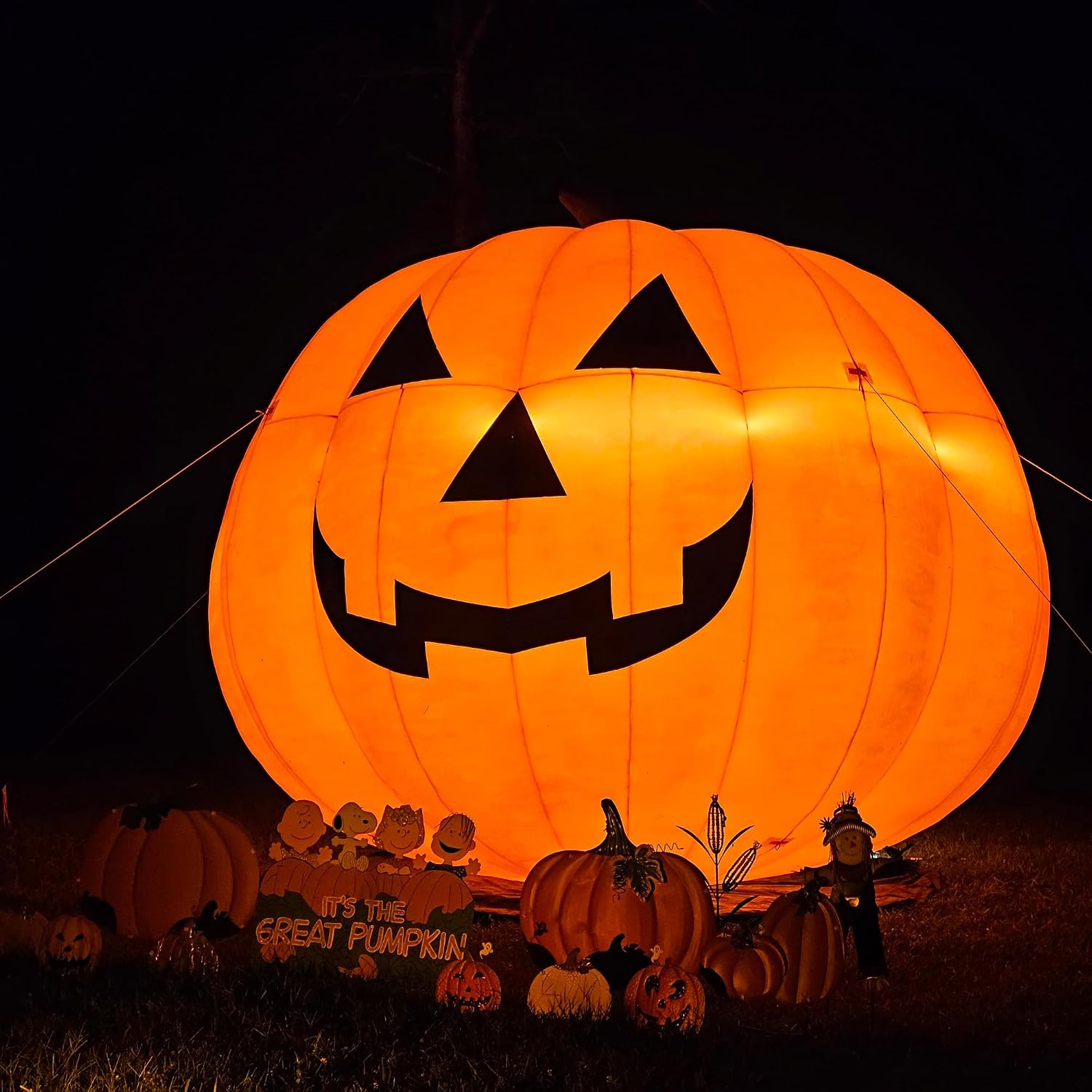 Giant 10Ft Halloween Inflatabl - Halloween Pumpkin Decor Led recension och pris