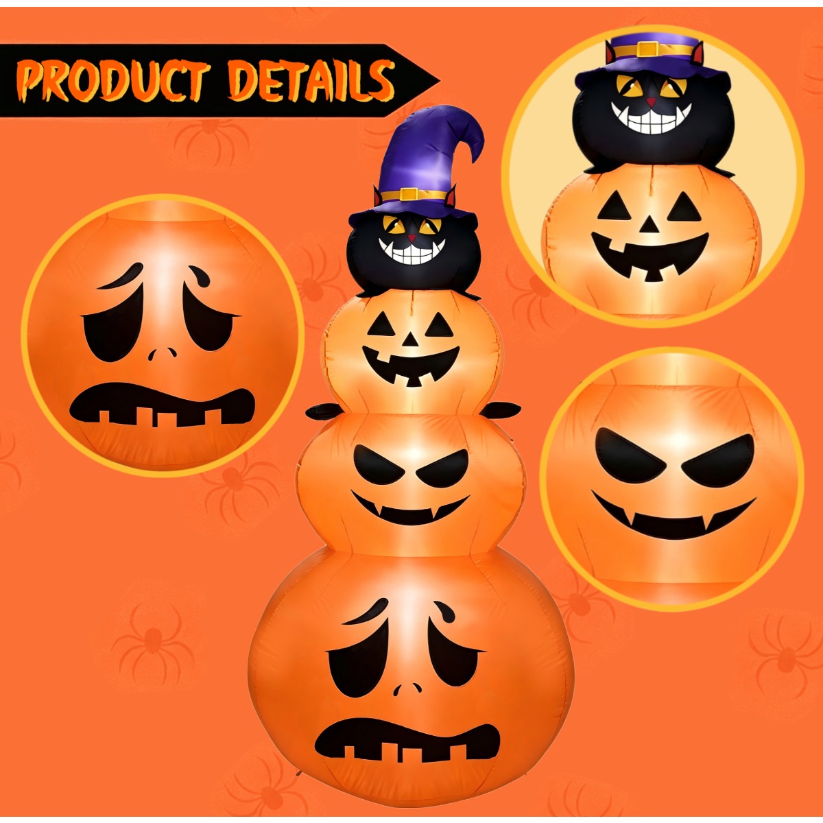 Outdoor Holiday Decorations Ha - Halloween Pumpkin Decor Led recension och pris