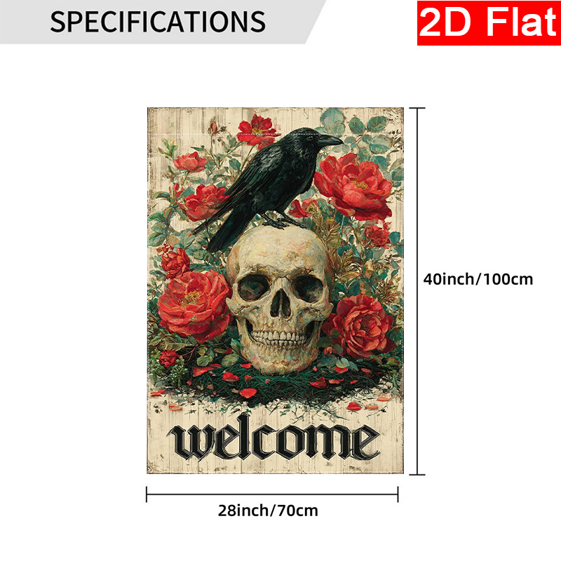 2D Flat - 2D Flat Halloween We - Halloween Skeleton Decoration recension och pris