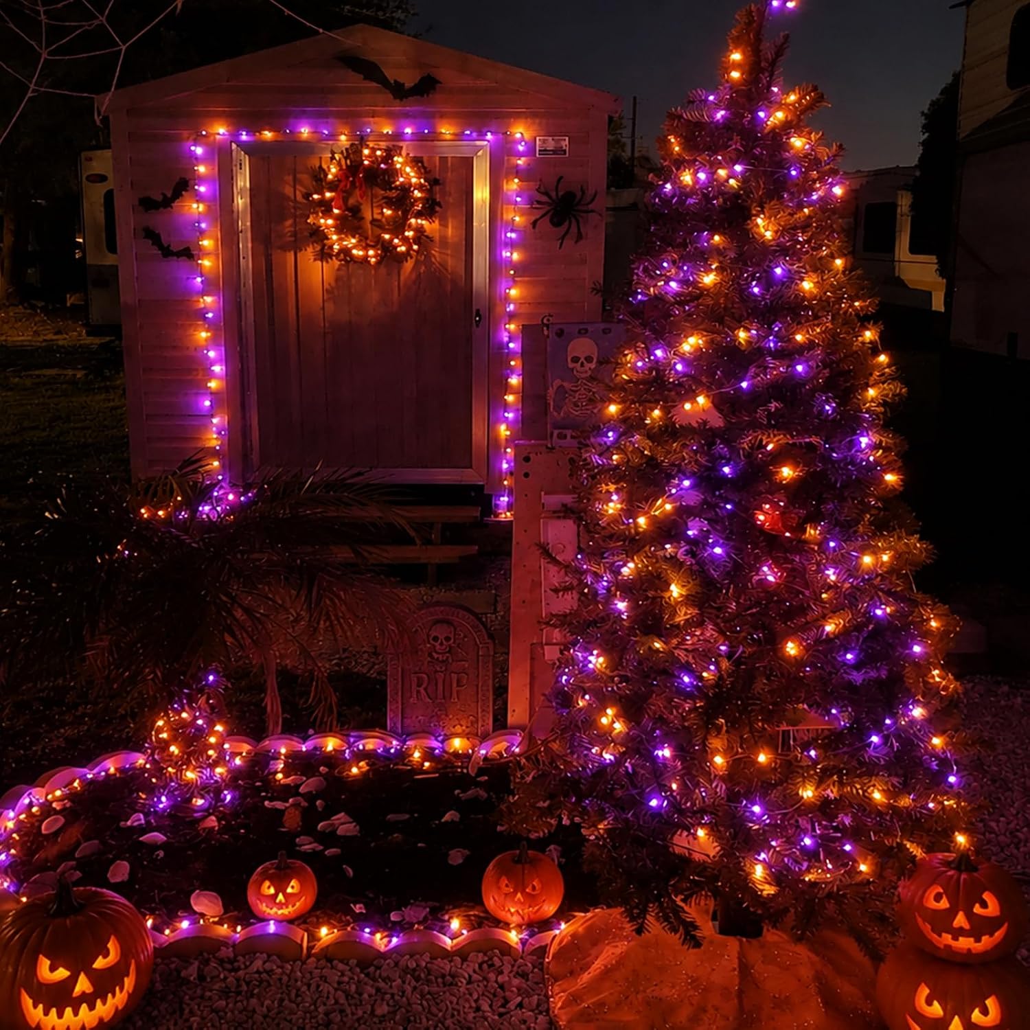 Halloween Solar Copper Wire St - Halloween Led String Lights Orange recension och pris