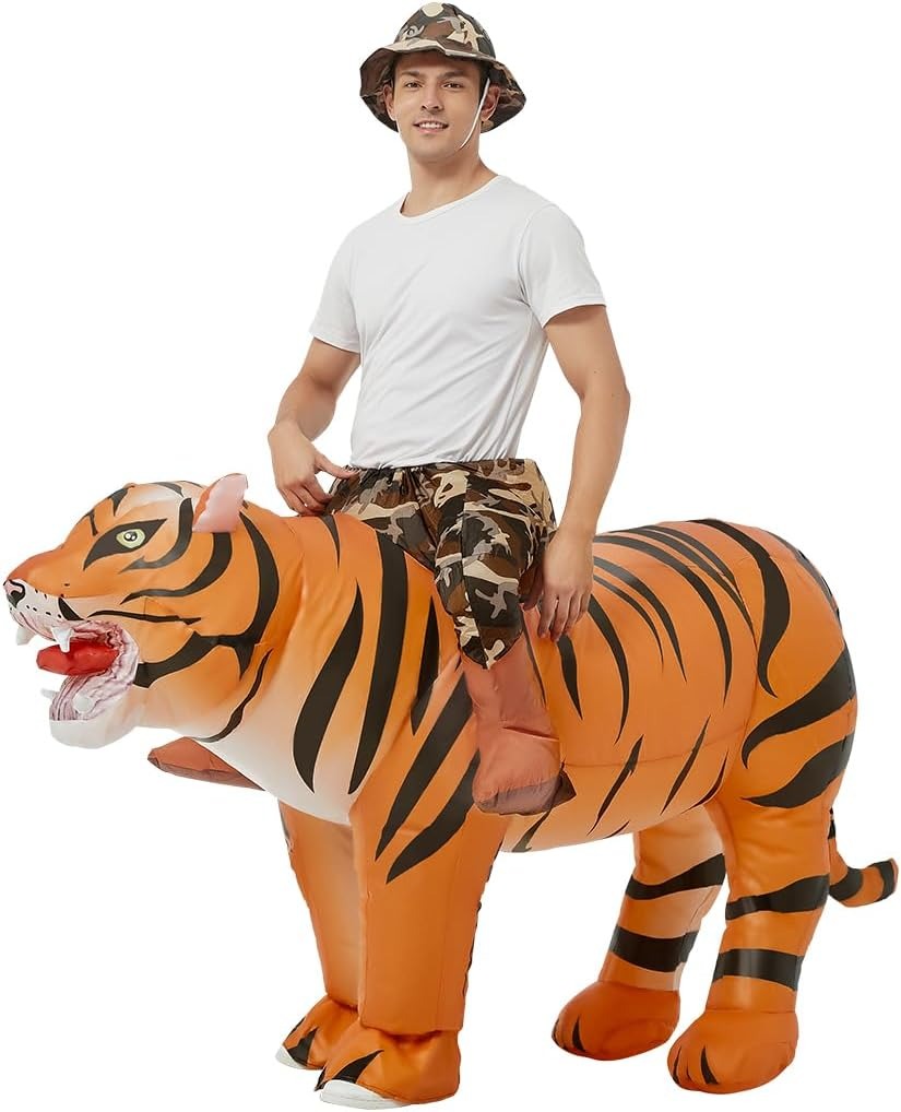 Inflatable Tiger Costume for A - Halloween Costume Adult recension och pris