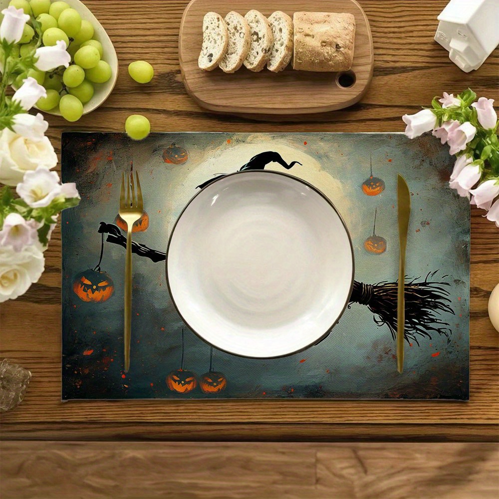 Set of 4 Spooky Halloween Witc - Pumpkin Lantern Halloween recension och pris