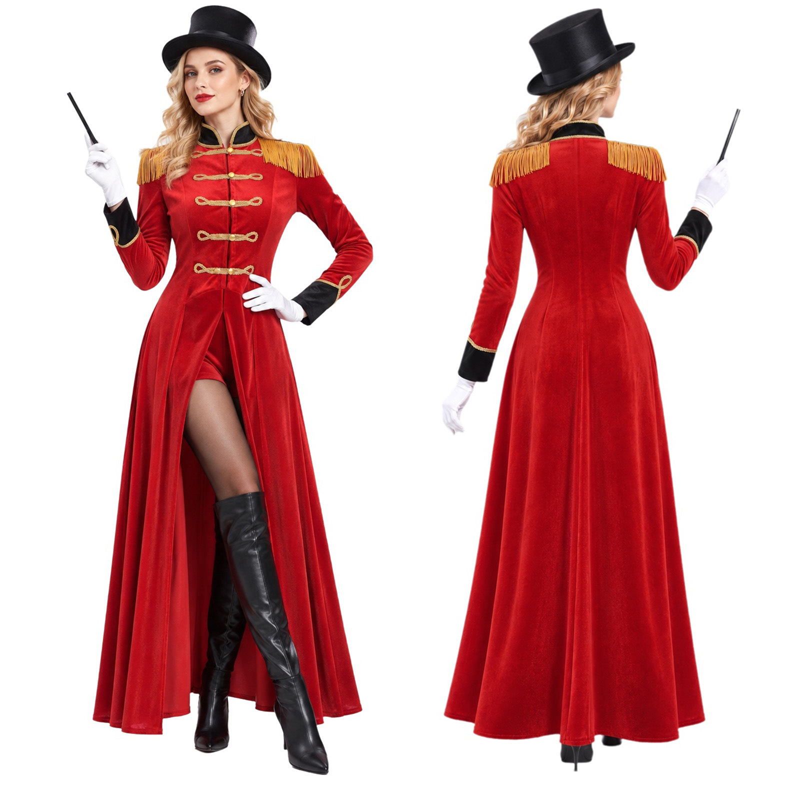 Steampunk Gothic Medieval Tail - Halloween Costume Adult recension och pris