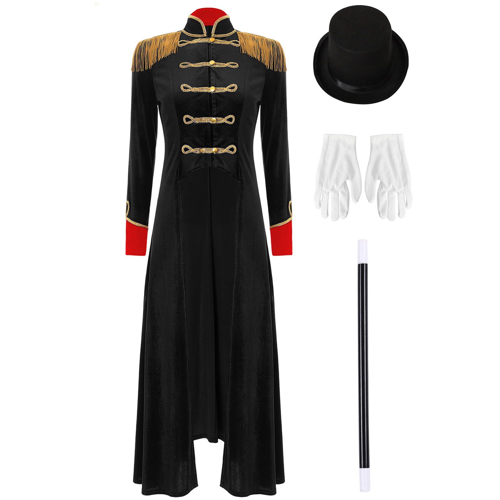 Steampunk Gothic Medieval Tail - Halloween Costume Adult recension och pris