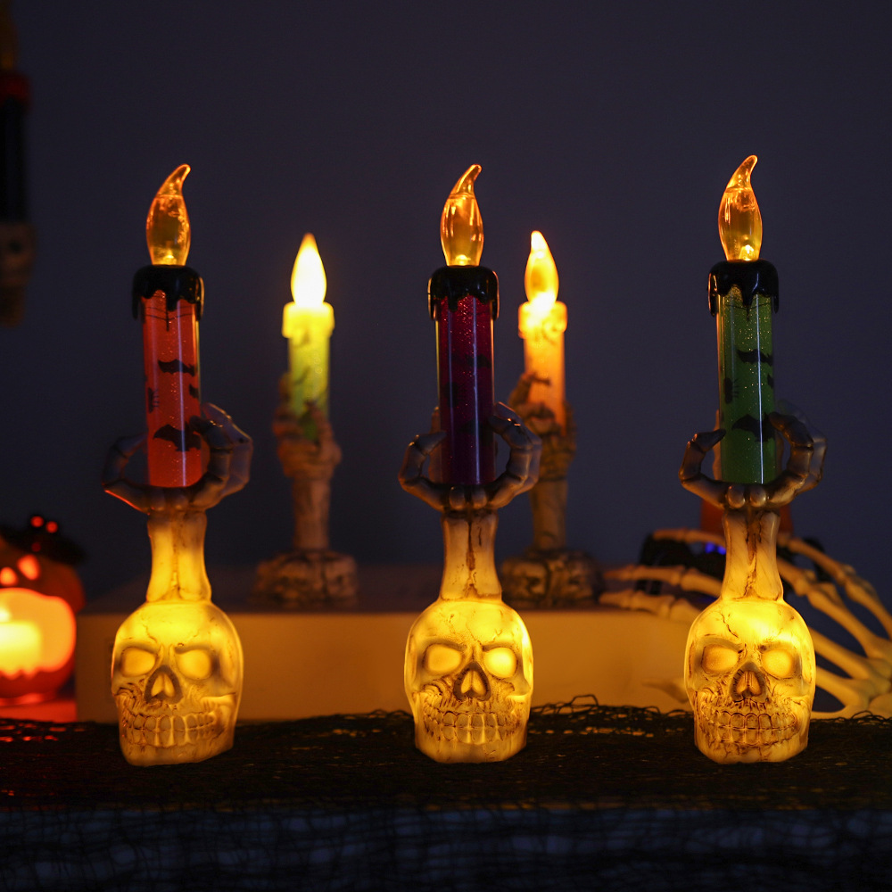 Halloween Skeleton Hand Candle - Halloween Pumpkin Decor Led recension och pris