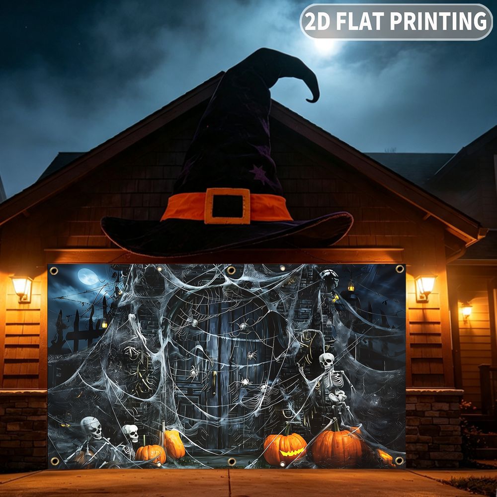 1pc 2D FLAT Halloween Party Ga - Spider Web Halloween Decoration recension och pris
