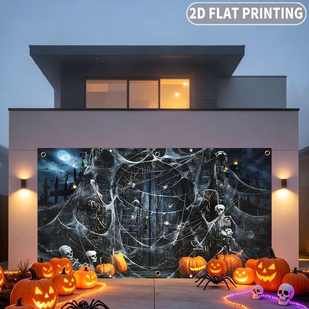 1pc 2D FLAT Halloween Party Ga - Spider Web Halloween Decoration recension och pris