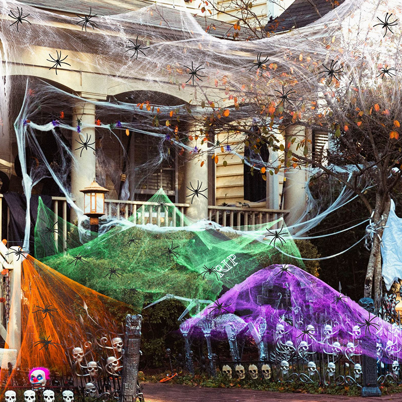 Halloween Decoration White Spi - Spider Web Halloween Decoration recension och pris