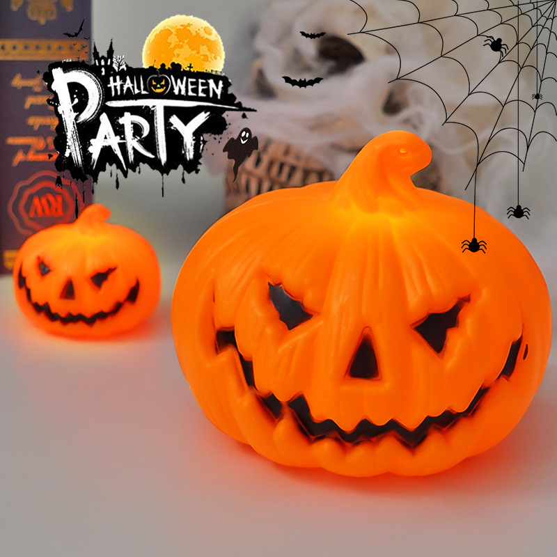 Halloween LED Pumpkin Lamp Orn - Halloween Pumpkin Decor Led recension och pris