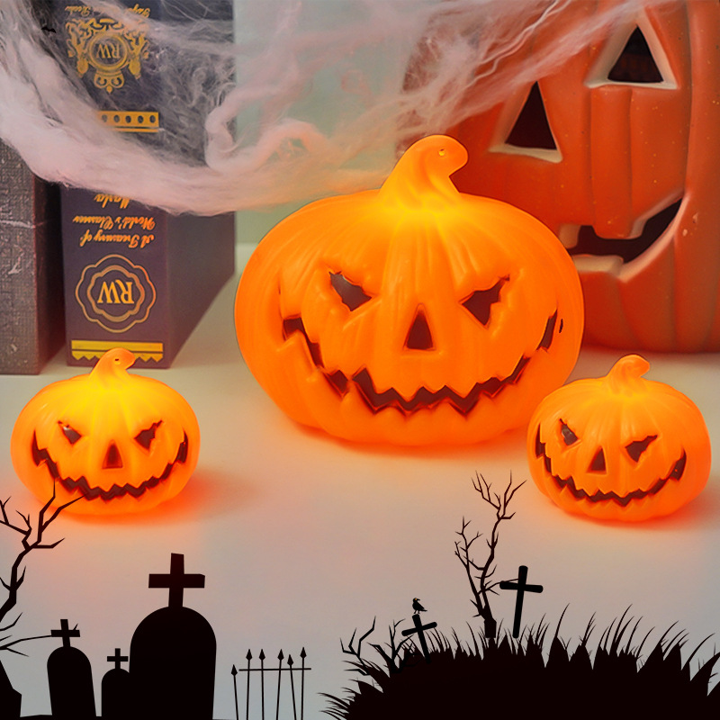 Halloween LED Pumpkin Lamp Orn - Halloween Pumpkin Decor Led recension och pris