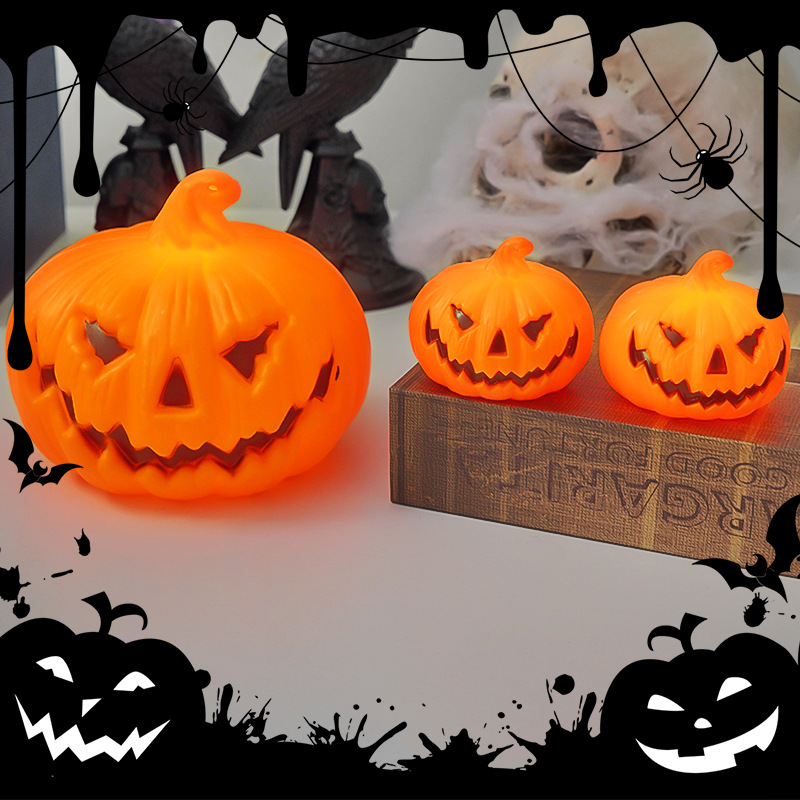 Halloween LED Pumpkin Lamp Orn - Halloween Pumpkin Decor Led recension och pris